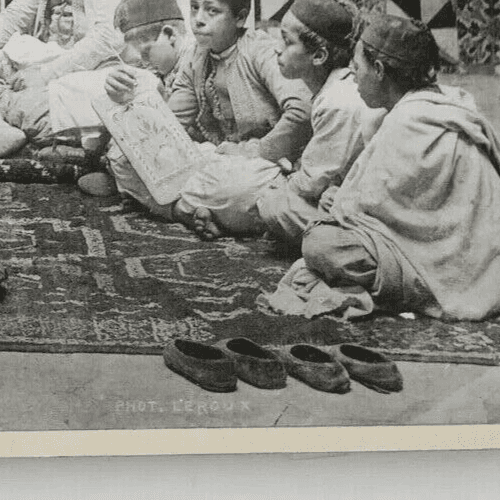 Alexandre LEROUX - Arab School, Algeria, vintage, photo engraving - c. 1890 image 3
