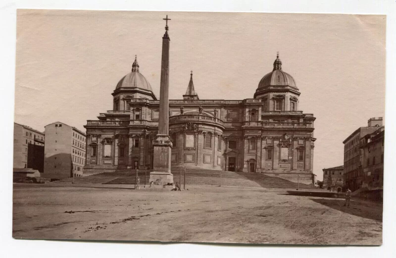 Vintage Photograph Italy, Roma Landscape, St Marie Maggiore Basilica 1901 image 6