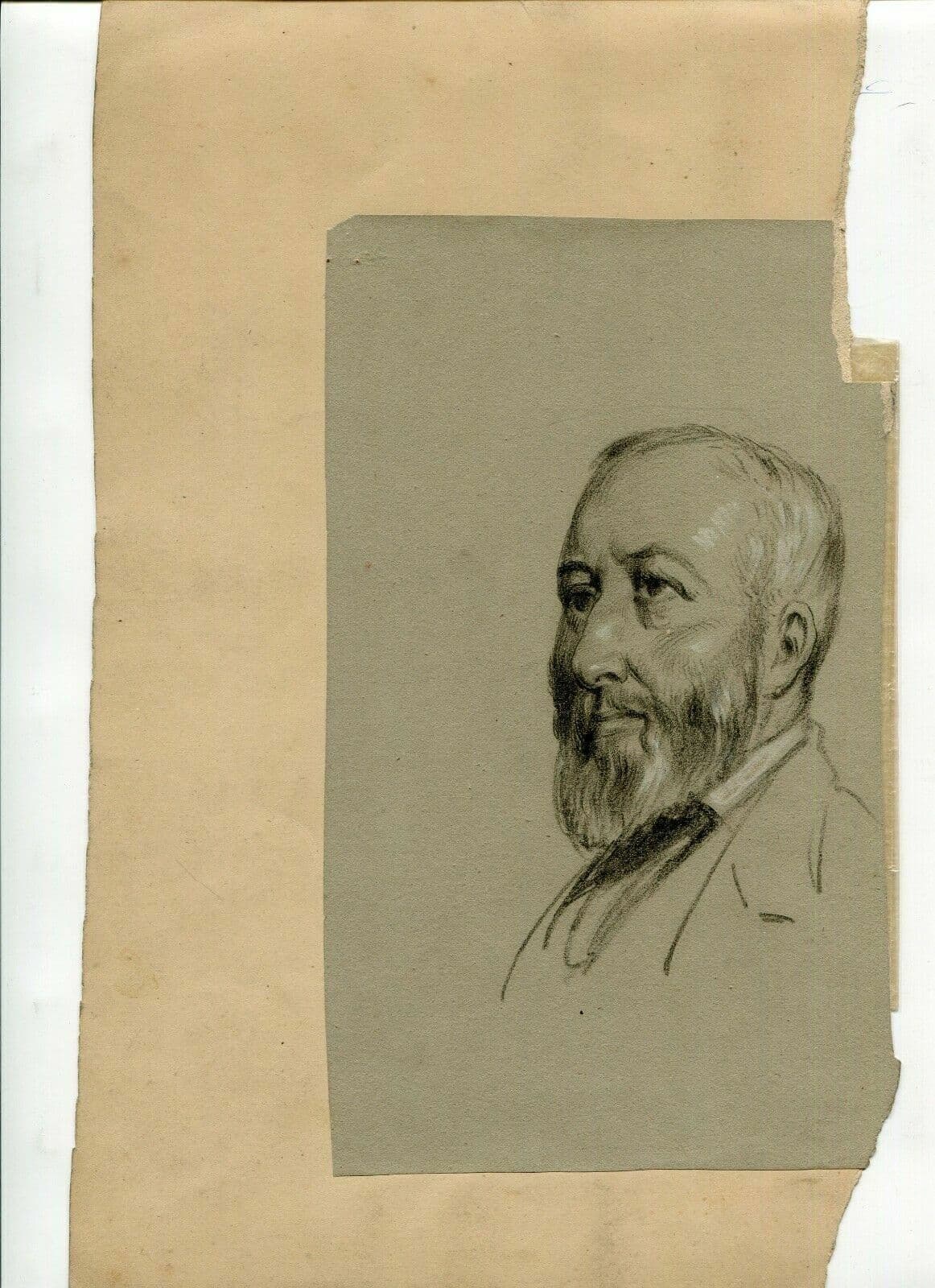 Drawing Portrait 19th century Religious Men image 4