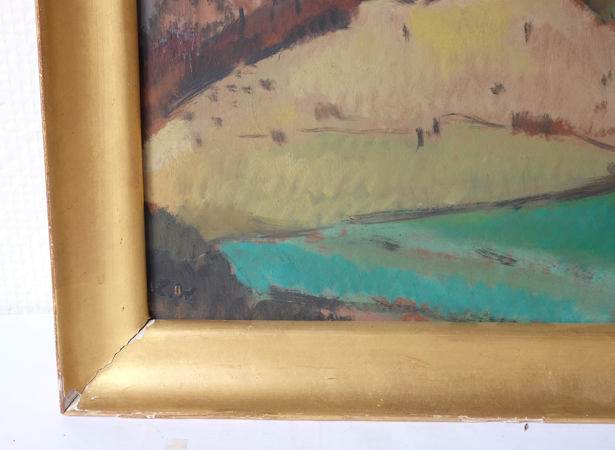 Painting Colorful Winter Landscape image 2