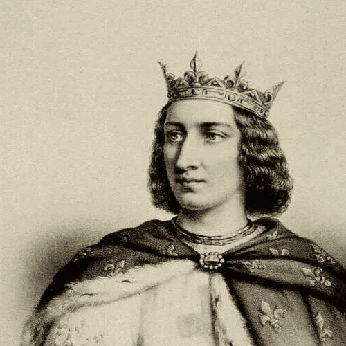 CDV Vintage  E. Desmaisons - Louis IX, Albumen after Drawing c 1870 image 2