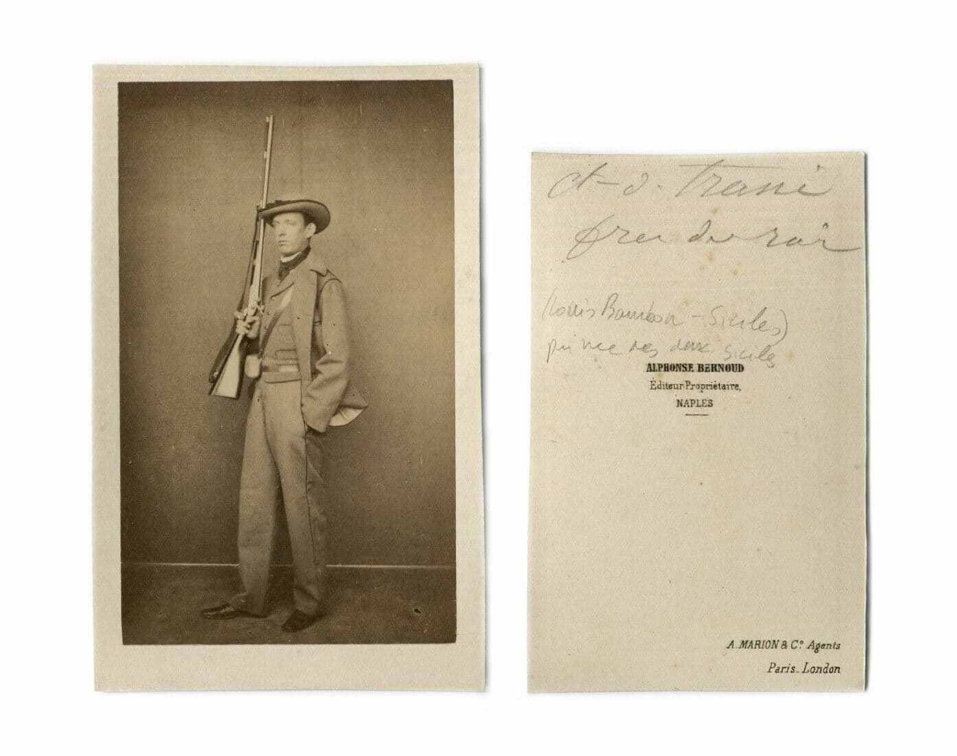 Photographs BERNOUD Louis Marie de Bourbon, Conte of Trani c. 1870