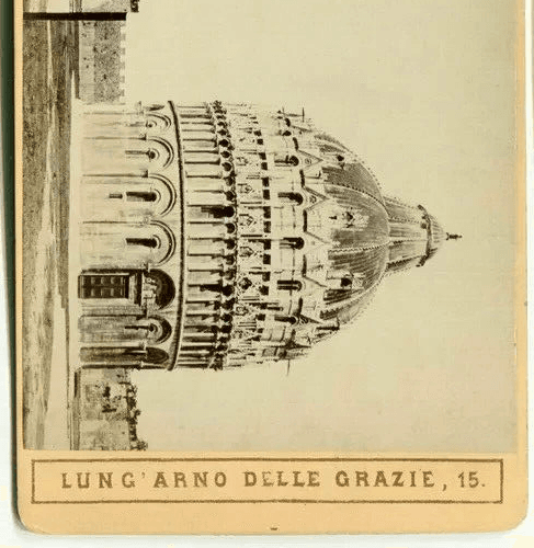 Vintage Stereoview Giacomo Photograph BROGI - Pisa. Il Battistero c. 1870 image 4