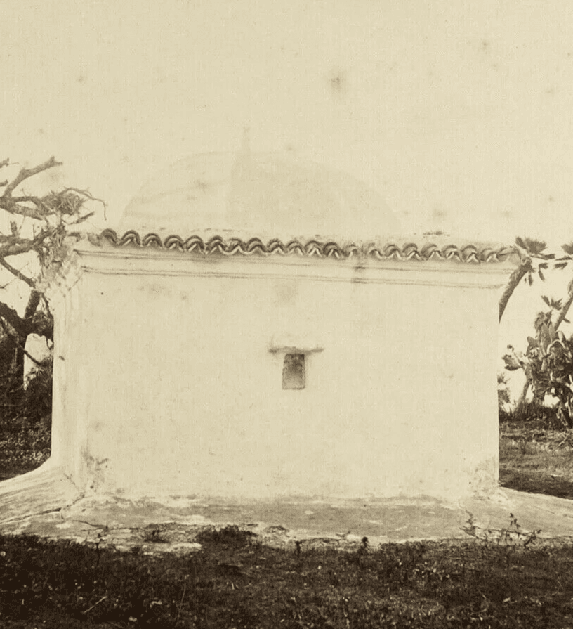 Antique Photograph Tomb, Albumen, Vintage, Orientalism Algeria c. 1870 image 5