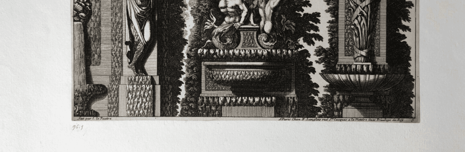 Vintage Etching by Jean Le Pautre (1618–1682) Architecture Architectural image 6