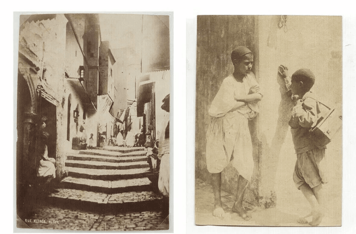 Vintage Photographs Leroux, Famin - People Tunisia Algeria Albumen c.1880 x4 image 6