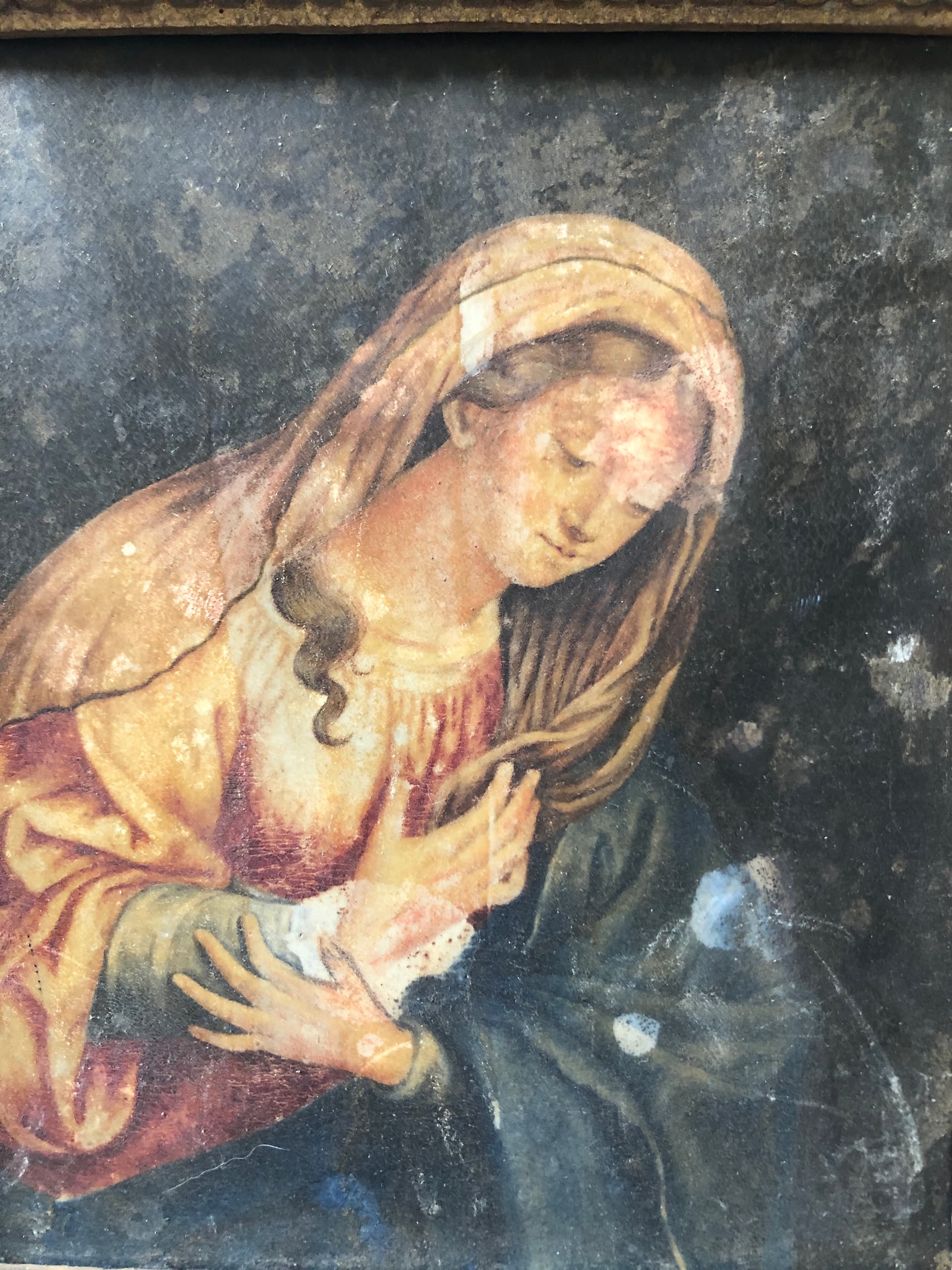 Miniature Painting Religious Woman Portrait