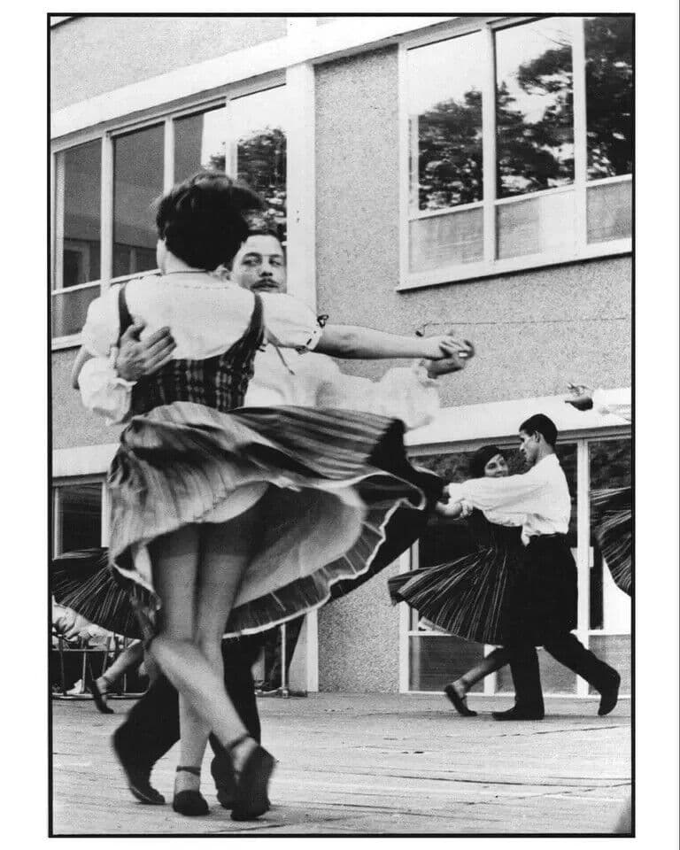 Vintage Photographs signed ANDRE BRUERE (XXth) Couple Dancing c. 1975 image 1