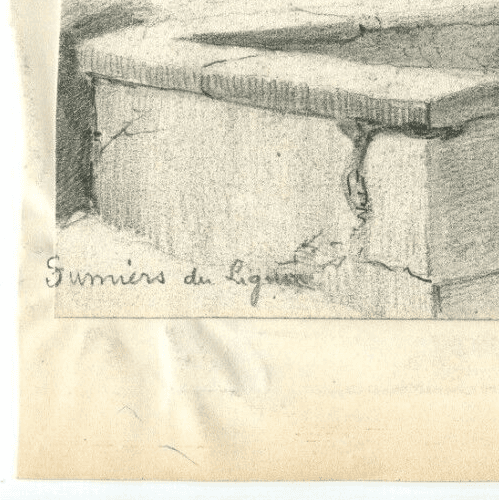 Vintage Pencil Drawings Houses, Trees, Buildings, Landscape x2 image 5