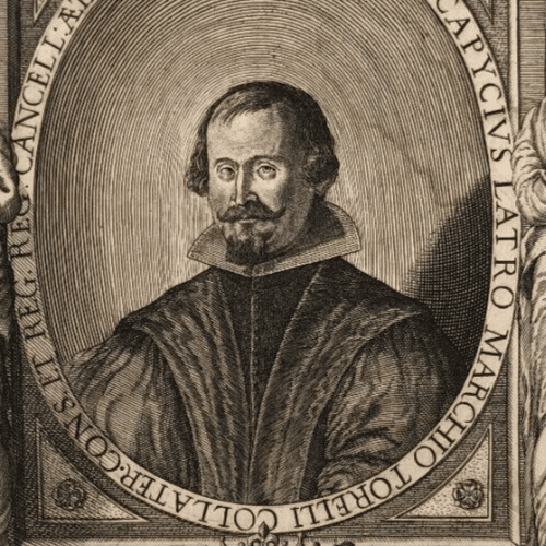 Etching by Domenico GARGIULO (1609-1675) Ettore Capecelatro Portrait image 3
