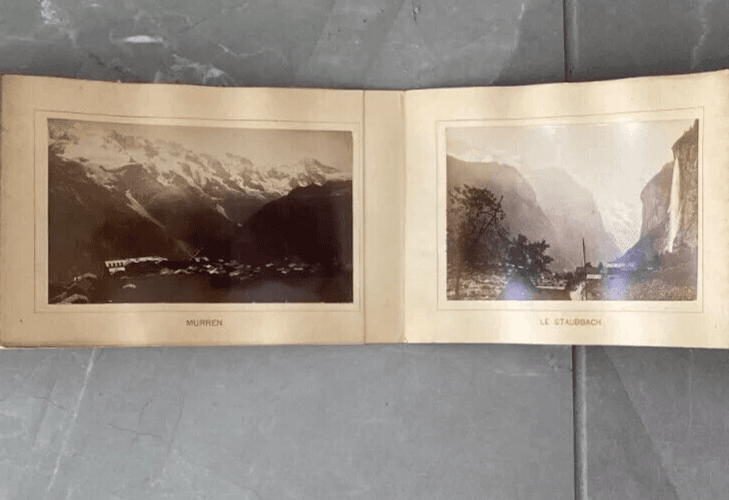 Vintage Photographs Antique Album Oberland Bernois, albumen prints c 1870 image 9