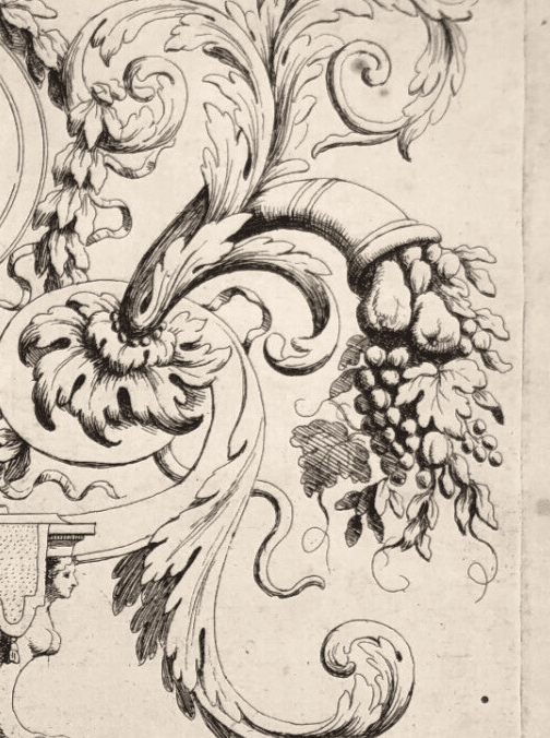 Vintage Etching Original Architecture, Portrait, Woman, Sculpture 18th century image 5