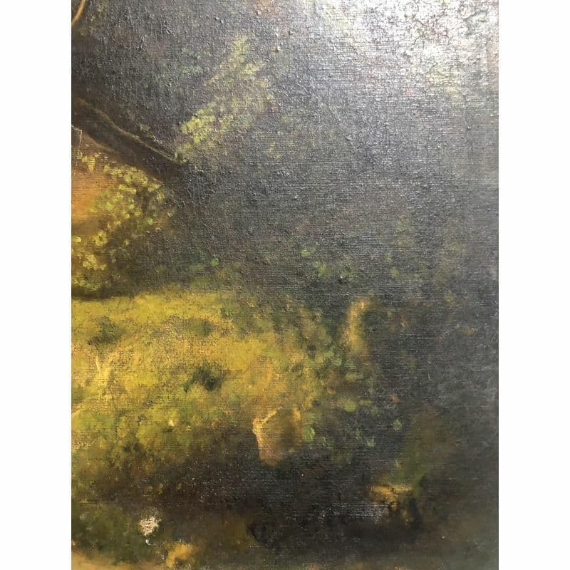 George CHAMIER (1842-1915) Landscape and Figures Painting image 1