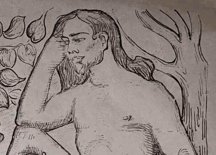 Antique Vintage Etching Aristide MAILLOL (1861-1944) Adam and Eve image 4