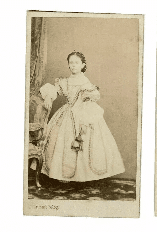CDV Vintage Photographs J.LAURENT - Infanta Isabel de Borbon c.1860 image 1