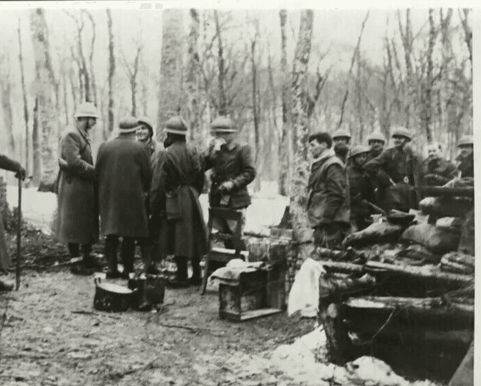 Vintage Photograph France Presse Zone French and English Armies WWII 17.02.1940 image 6