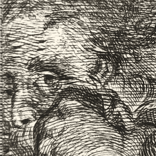 Antique Etching Original Woman, Portrait, Nude, Man, Claude MELLAN (1598-1688)? image 4