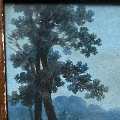Antique Drawing Original People, Horse, Landscape, Architecture image 4