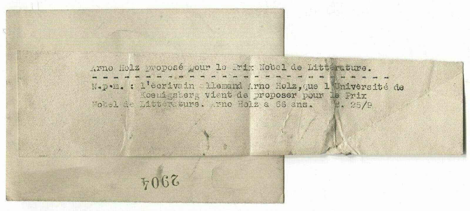 Vintage Photography KEYSTONE VIEW Arno Holz for Nobel Prize in Literature c 1930 image 3