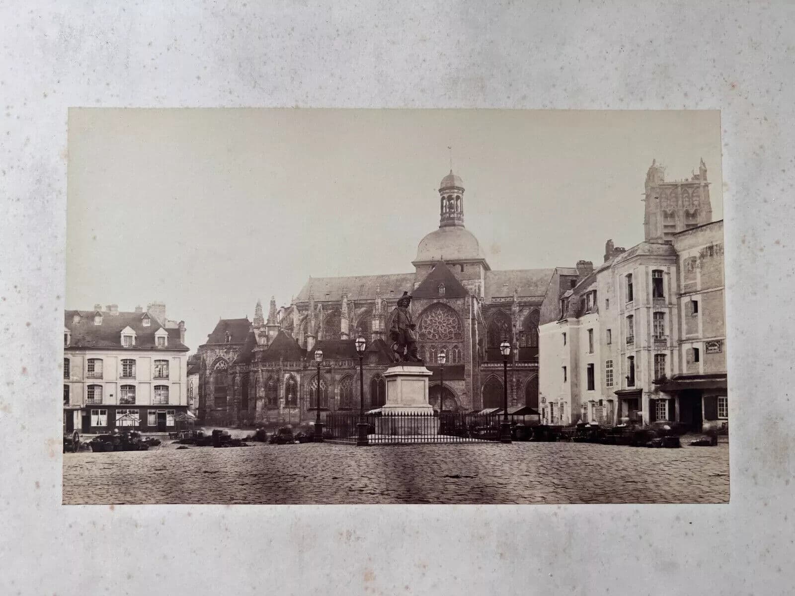 Vintage Photographs Alphonse Davanne - Statue de Duquesne, Dieppe c. 1870 image 4