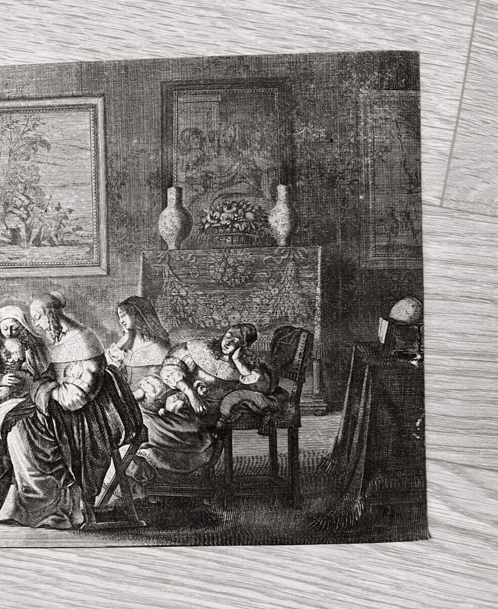 Antique Original Engraving The Wise and Foolish Virgins by Abraham Bosse image 6