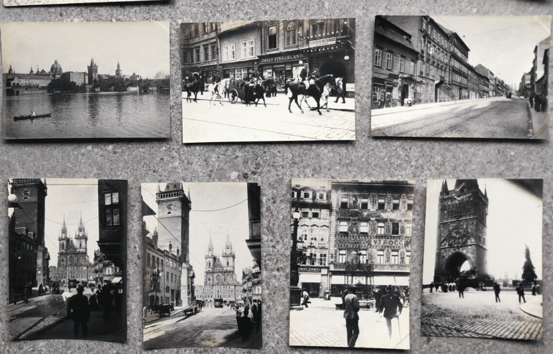 Vintage Photographs Lot x14  Cityviews, Prague Landscapes 1902 image 1