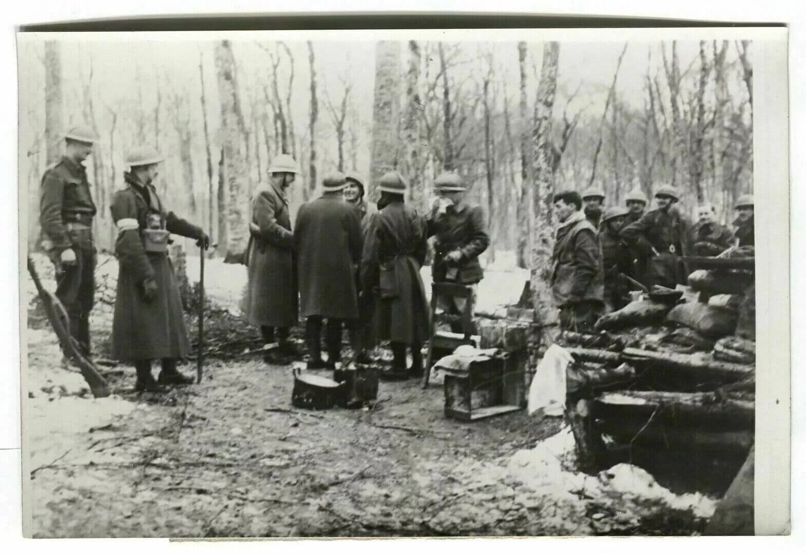 Vintage Photograph France Presse Zone French and English Armies WWII 17.02.1940 image 5