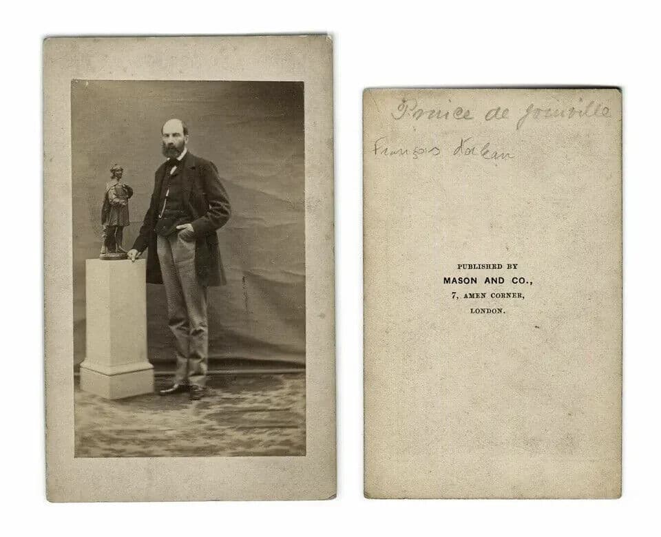 CDV Vintage Photographs MASON - Francois d'Orlean, Prince of Joinville c. 1875 image 2