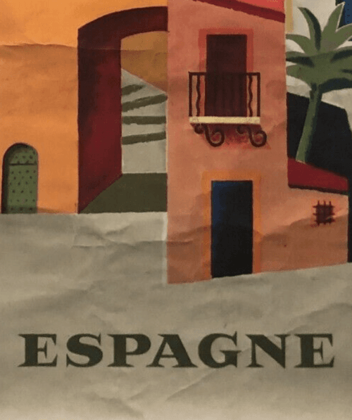 Vintage Poster Air France Poster, Spain, 1960 By François VERNIER Original image 3