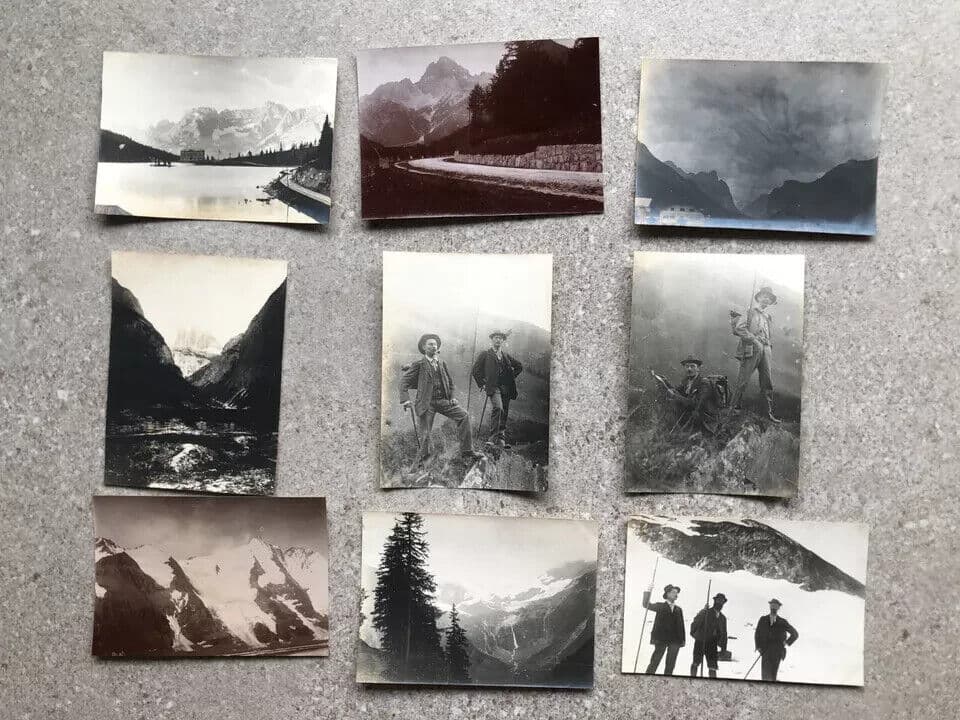 Vintage Photographs Lot x9 Mountain Landscape 1902 image 8
