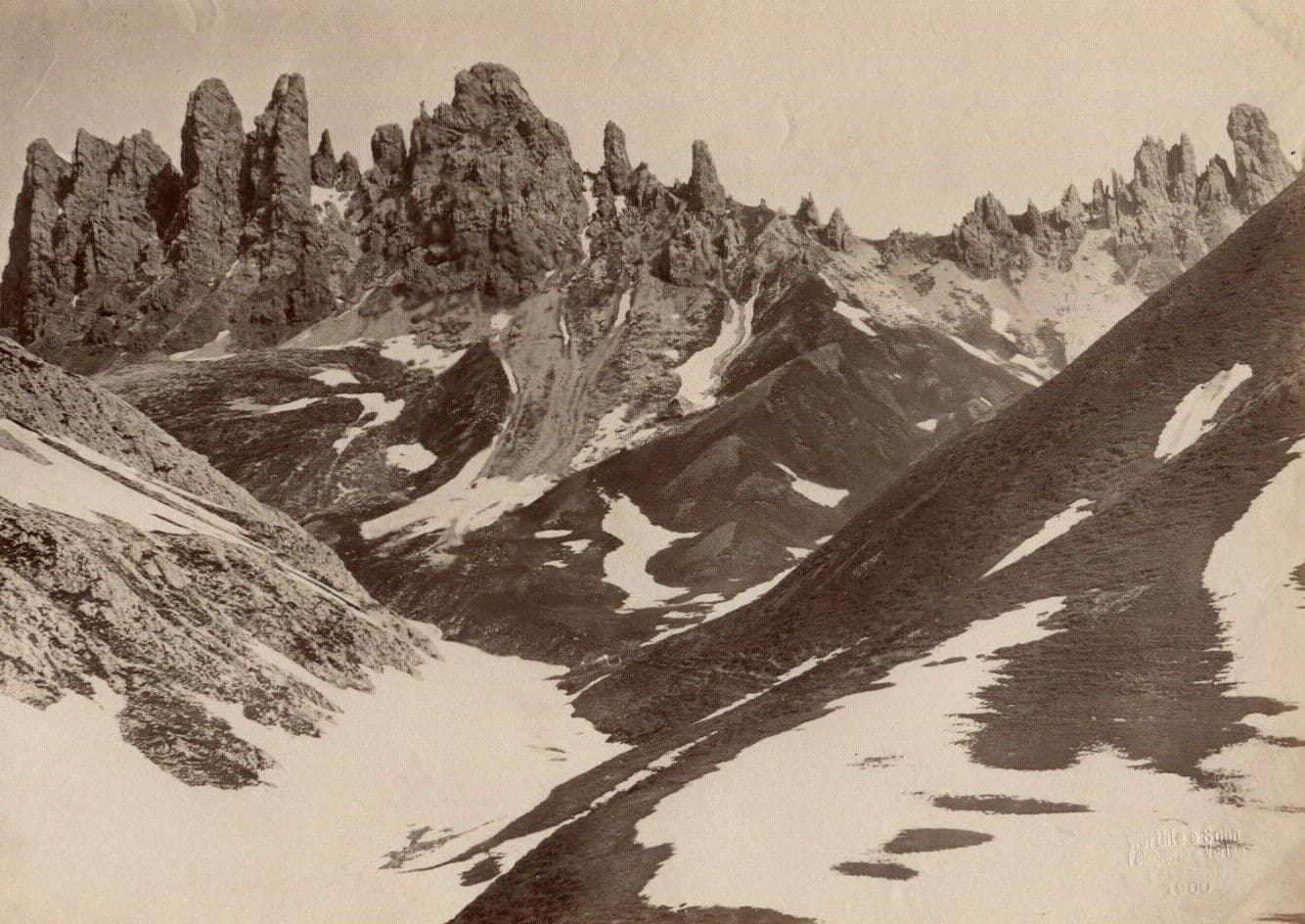 Vintage Photographs Rosszaghe Serisse Alpes, Würthle & Sohn 1900 image 1