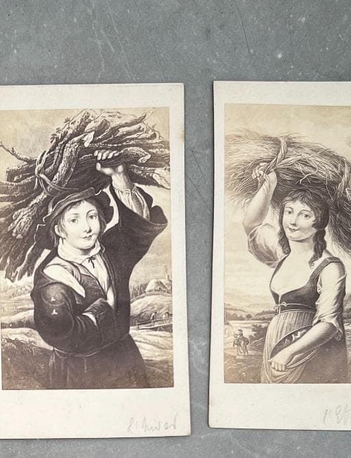 Antique Carte de Visite Collection – 19th Century Lithographs and Prints – Set image 5