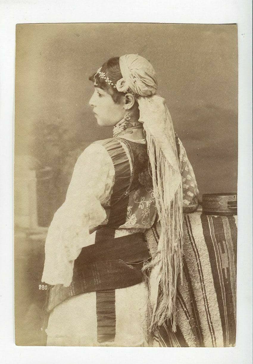 Photographs Leroux, Famin Arabic Woman Tunisia Alger Albumen c.1880 x4 image 4