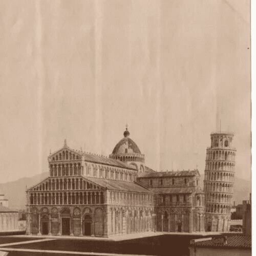 Vintage Photographs Landscape Architecture Pise, Bapsitere, Italy c. 1900 image 4