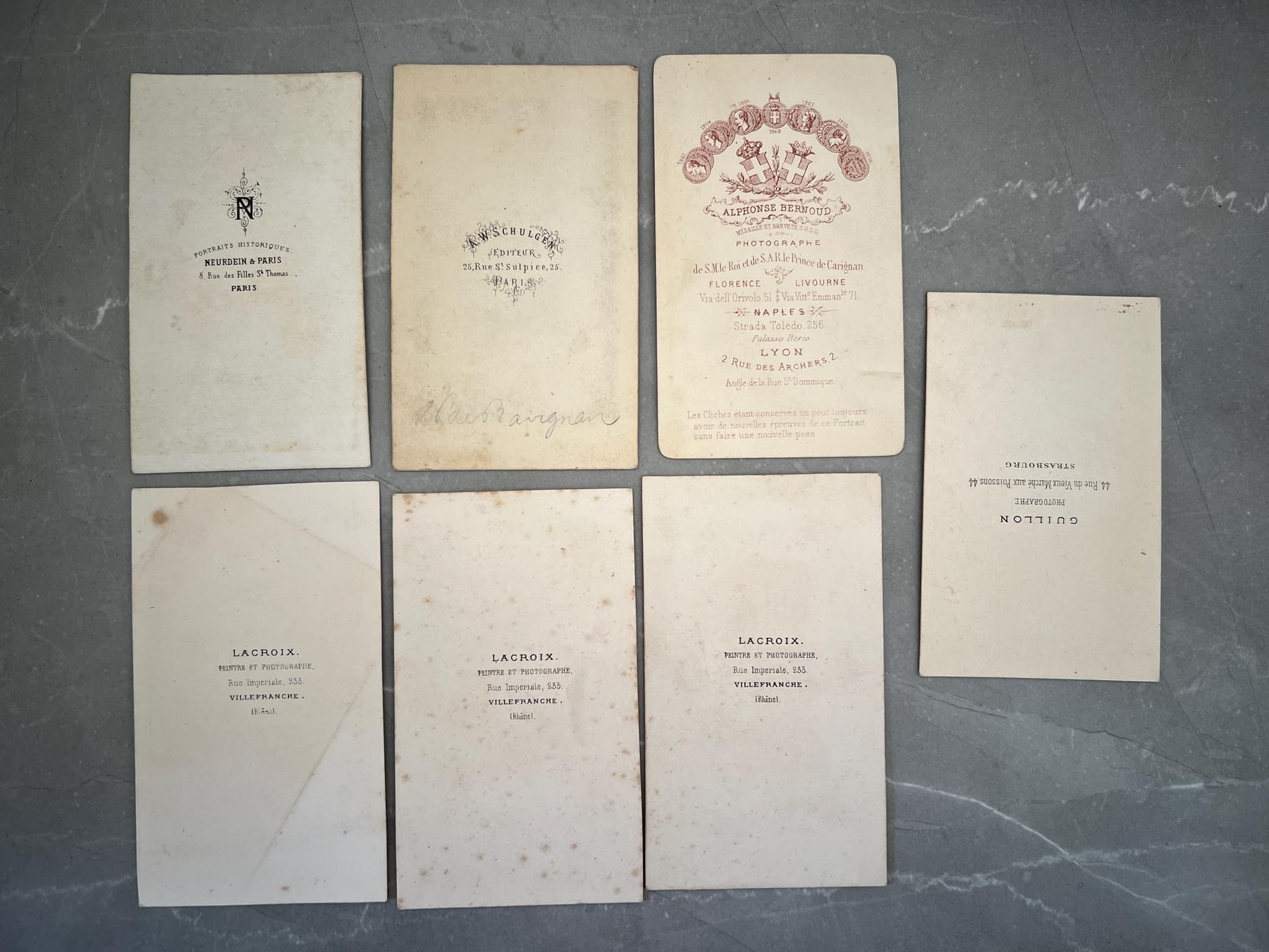 Antique Carte de Visite Collection – 19th Century Gentlemen Portraits – Set of 7 image 2