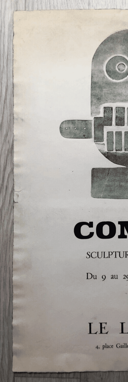Vintage Poster Exhibition Sculpture Henry COMBY 1974 image 6