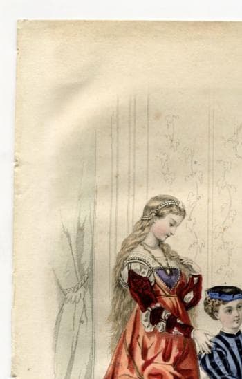 Antique Fashion Illustration - "Journal des Jeunes Personnes" Costumes and image 3