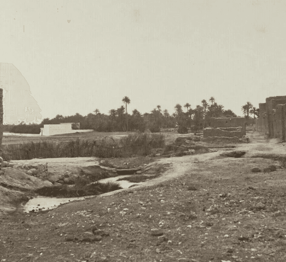 Vintage Photographs Village Landsacape Biskra Algeria, Albumen c.1880 image 2
