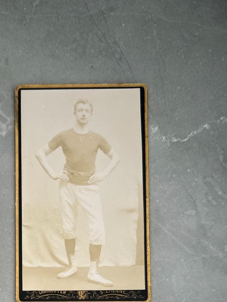 Set of 4 Antique CDV Sportsmen Photos - 19th Century Athletes image 4