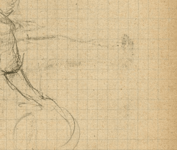 Vintage Pencil Drawing Original Man Figure, Farmer Sketch Artwork image 2