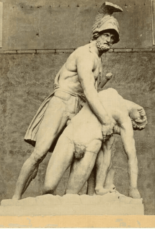 Vintage Stereoview Photograph Giacomo BROGI Florence Ajace, Scultura Greca 1870 image 2