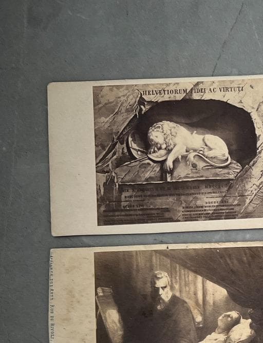 Antique Carte de Visite Collection – 19th Century Lithographs and Prints – Set image 3
