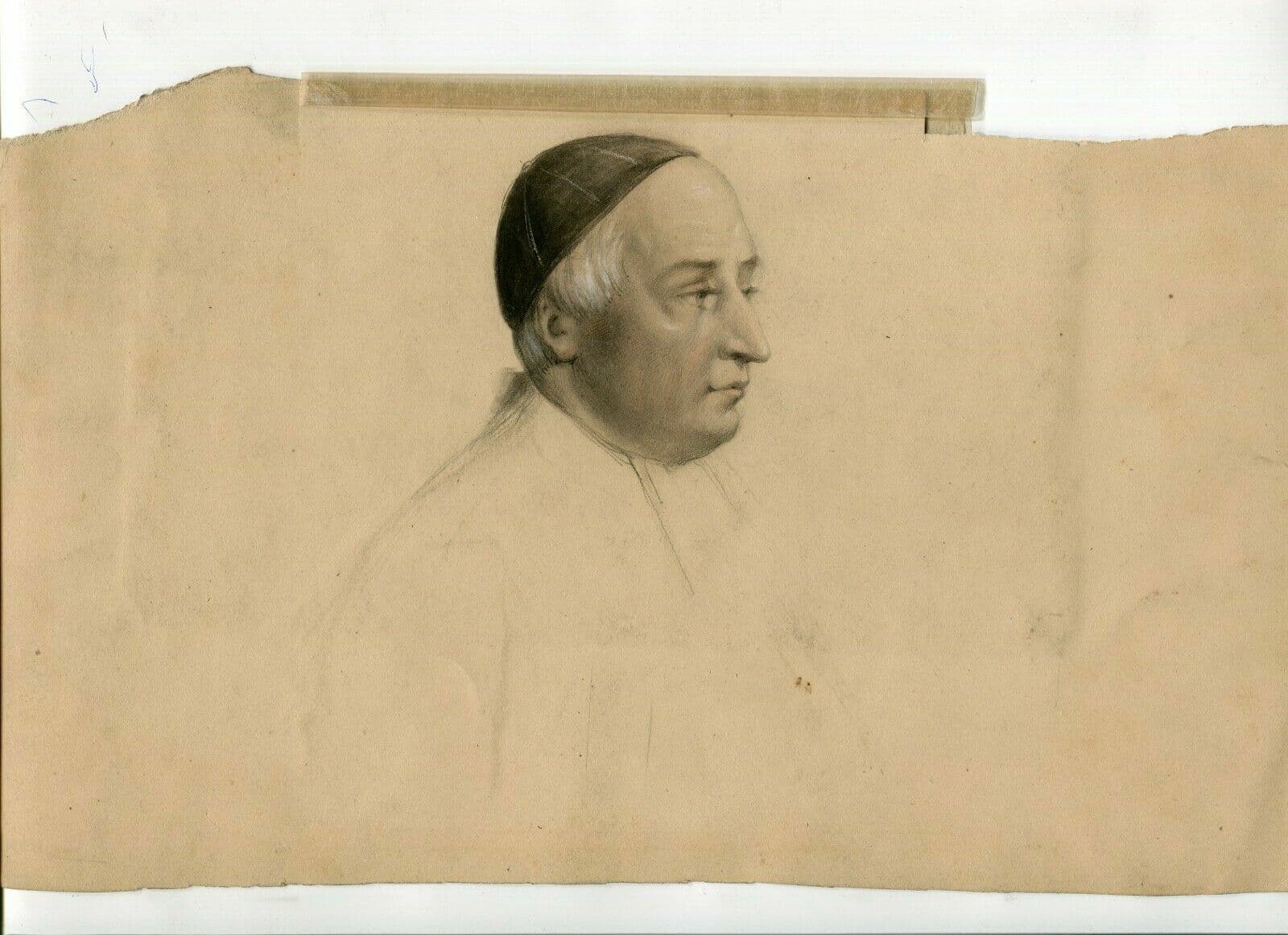 Drawing Portrait 19th century Religious Men image 5