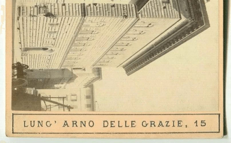 Vintage Stereoview Photograph Giacomo BROGI - Florence. Palazzo Strozzi c .1870 image 4