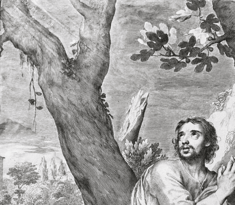 Antique Original Etching Claude MELLAN (1598-1688) Saint Augustin image 4