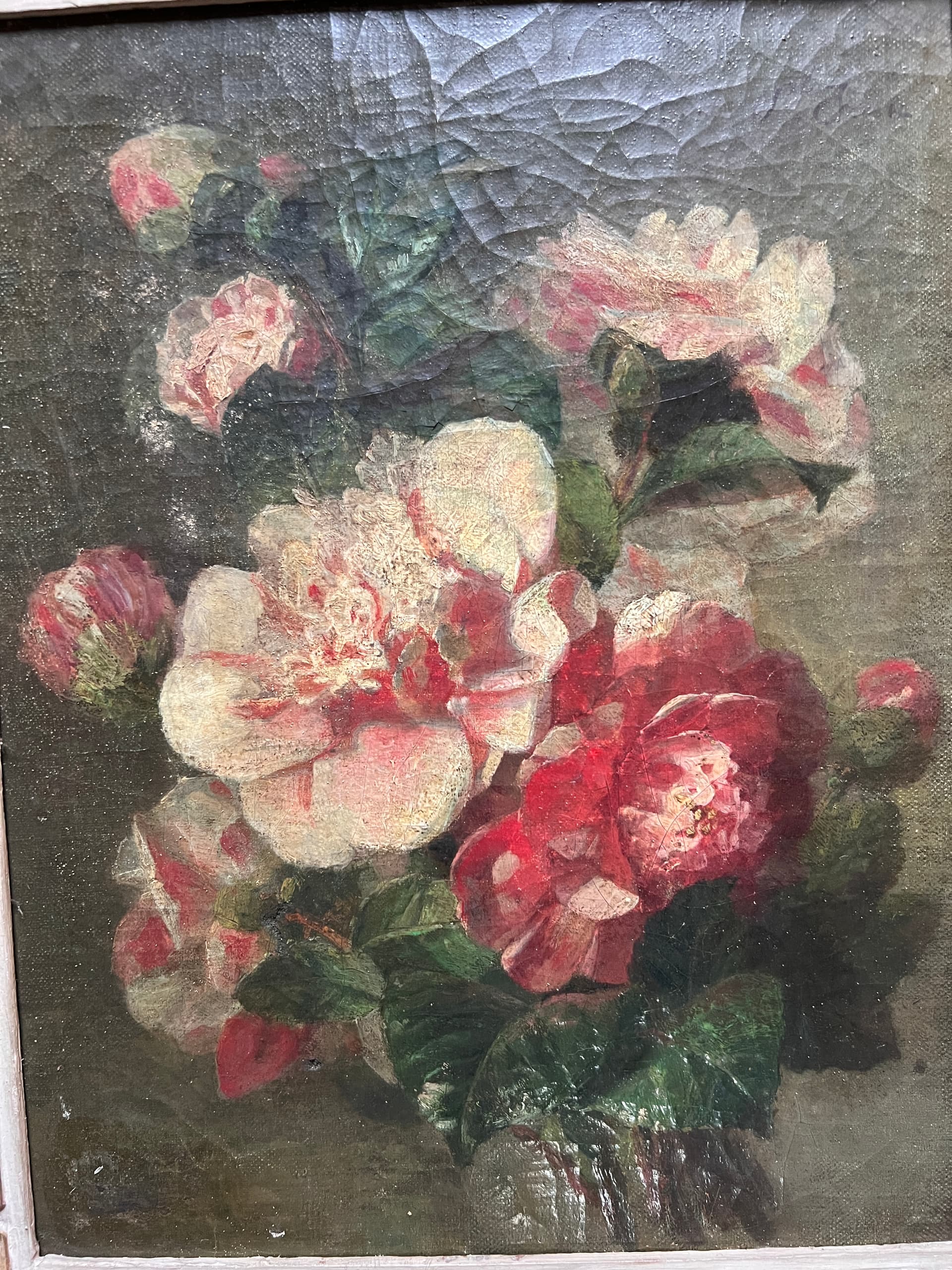 Painting Flower Bouquet by Simon SAINT-JEAN (1808-1860)