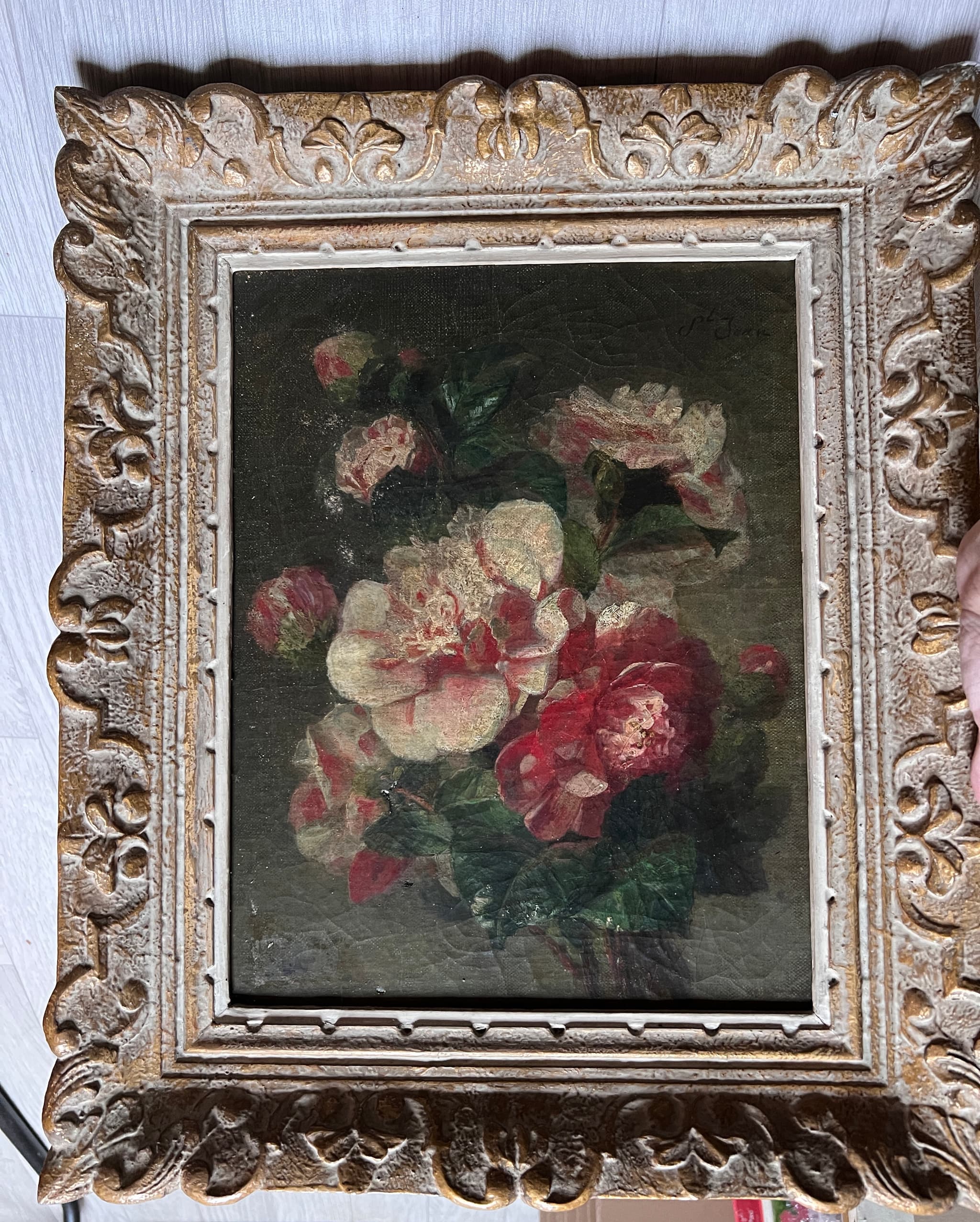 Painting Flower Bouquet by Simon SAINT-JEAN (1808-1860) image 2