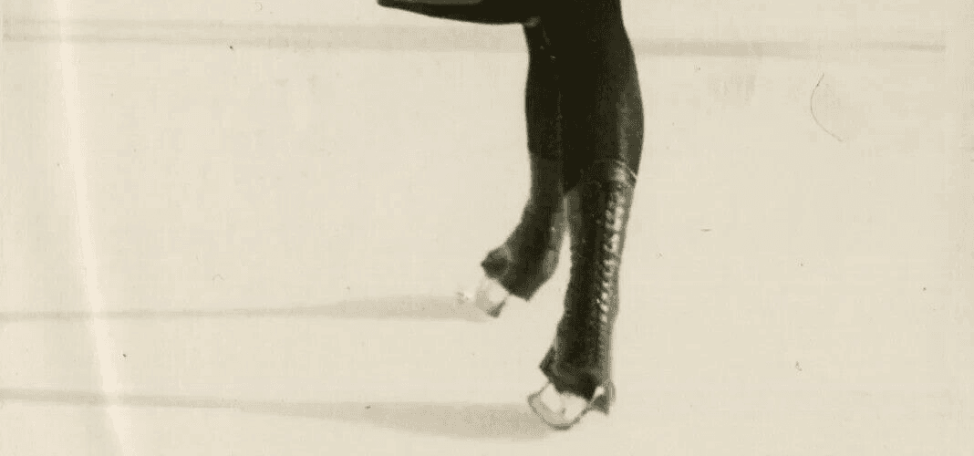 Vintage Photography Original Young Woman at the Ice Skating Rink 1920' image 7