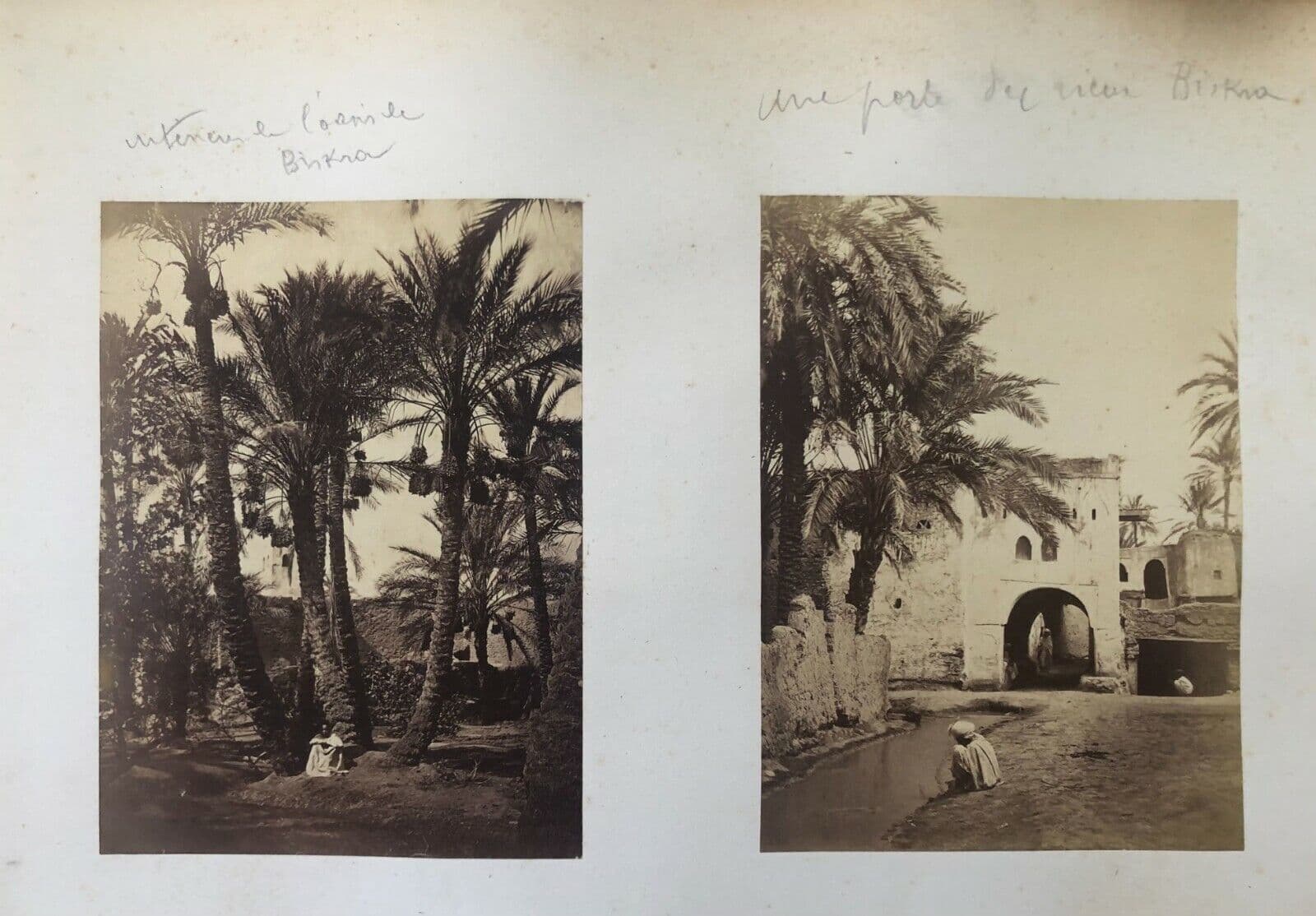 Vintage Photographs Antique Album 1885 Orientalism, Biskra, Algeria, Landscape image 9