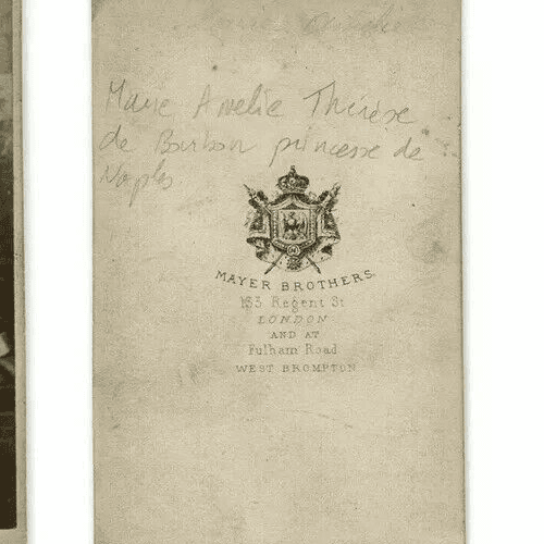 CDV Photographs MAYER BROTHERS Marie Amélie de Bourbon Siciles c.1866 image 4